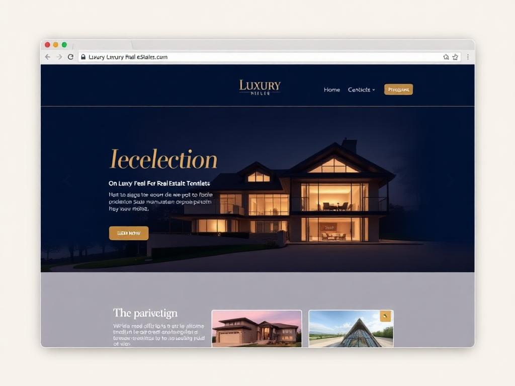 Luxury Estates — Real Estate website preview